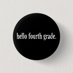 Badge Rond 2,50 Cm Enseignant de 4e année 4e année