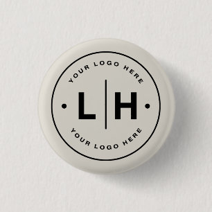 Badge Rond 2,50 Cm Entreprise de logo personnalisé moderne