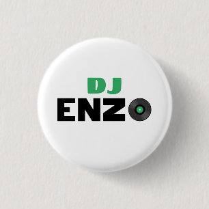 Badge Rond 2,50 Cm Enzo DJ