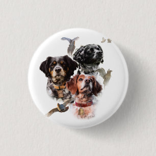 Badge Rond 2,50 Cm Épagneul breton