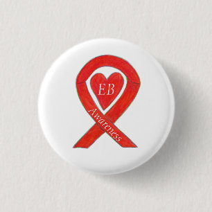 Badge Rond 2,50 Cm Épidermolyse Bullosa (EB) Sensibilisation Épidermo