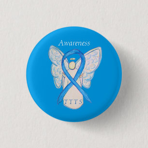 Badge Rond 2,50 Cm Épingle à ruban de sensibilisation TTS transfusi