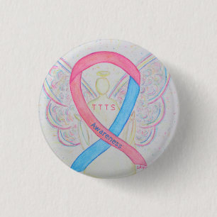 Badge Rond 2,50 Cm Épingle à ruban de sensibilisation TTS transfusi