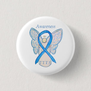 Badge Rond 2,50 Cm Épingle à ruban de sensibilisation TTS transfusion