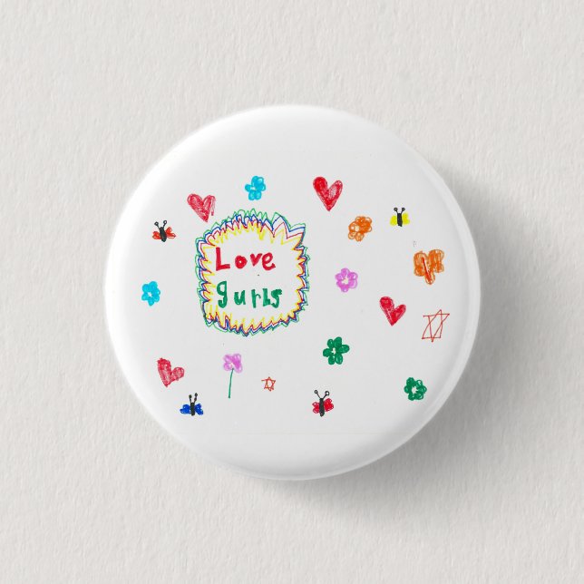 Badge Rond 2,50 Cm Épingle d'amour (Devant)