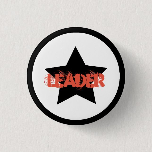 Badge Rond 2,50 Cm Épingle de bouton étoile du chef d'équipe (Devant)