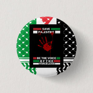 Badge Rond 2,50 Cm Épingle de bouton pour la Palestine en thème de dr