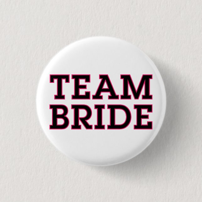 Badge Rond 2,50 Cm Épingle de mariée d'équipe (Devant)