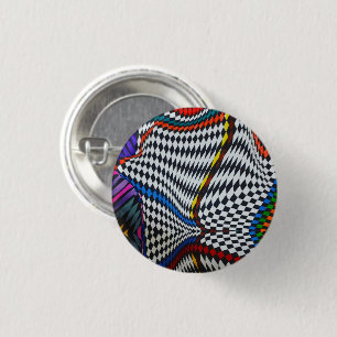 Badge Rond 2,50 Cm Épingle d'illusion optique