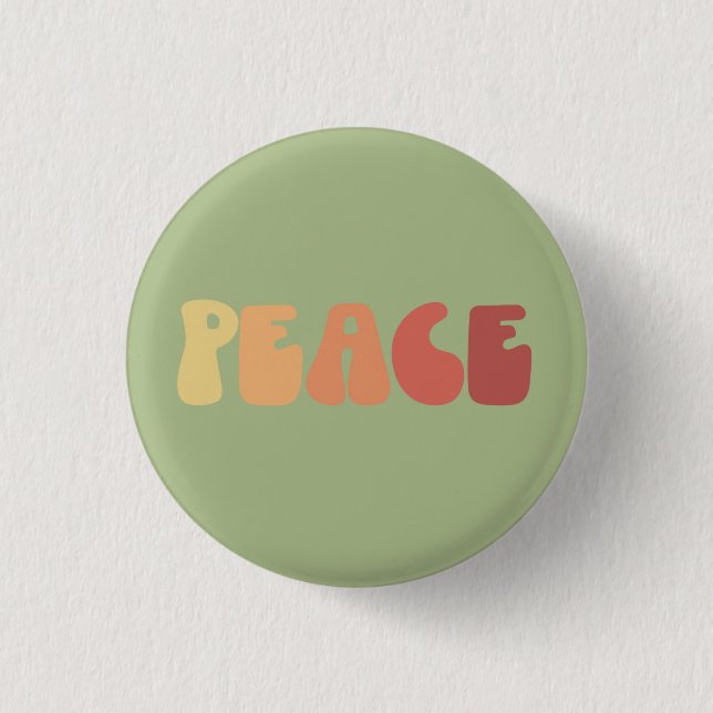 Badge Rond 2,50 Cm Épingle du bouton Paix (Devant)