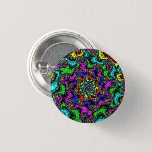 Badge Rond 2,50 Cm Épingles floraux vibrants