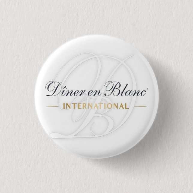 Badge Rond 2,50 Cm Epingles monogrammes pour tous les événements dine (Devant)