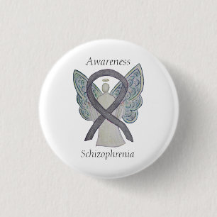 Badge Rond 2,50 Cm Épingles personnalisées d'ange de ruban de sensibi