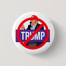 Épinglette de campagne anti Donald Trump