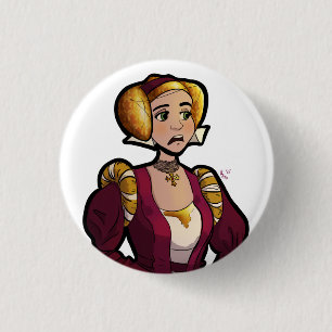 Badge Rond 2,50 Cm Épouses de l'insigne de Henry VIII - Anne de
