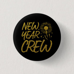 Badge Rond 2,50 Cm Équipage du nouvel an