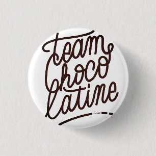 Badge Rond 2,50 Cm Équipe Chocolatine