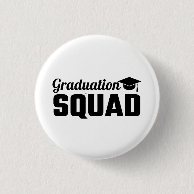 Badge Rond 2,50 Cm Équipe de diplômés (Devant)