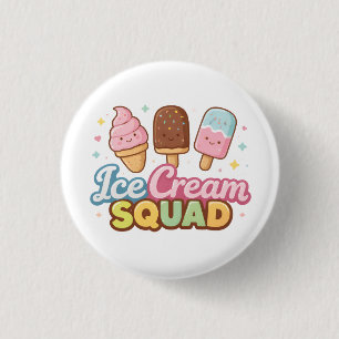 Badge Rond 2,50 Cm Équipe de glace Dessin animé mignon bâton de glace
