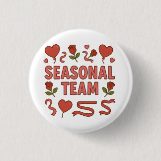 Badge Rond 2,50 Cm Équipe de saison Saint-Valentin