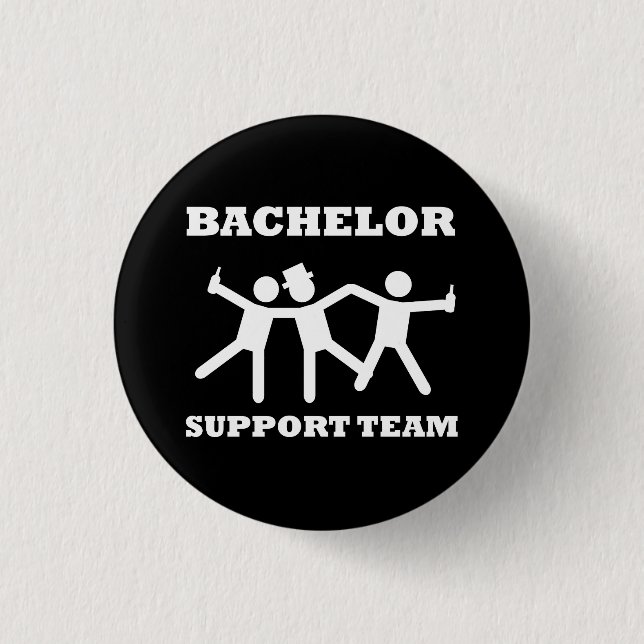 Badge Rond 2,50 Cm Équipe de soutien de célibataire (Devant)