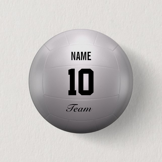 Badge Rond 2,50 Cm Équipe de volleyball (Devant)