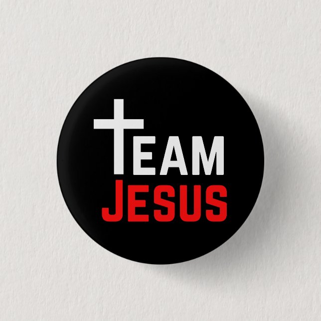 Badge Rond 2,50 Cm Équipe Jésus (Devant)