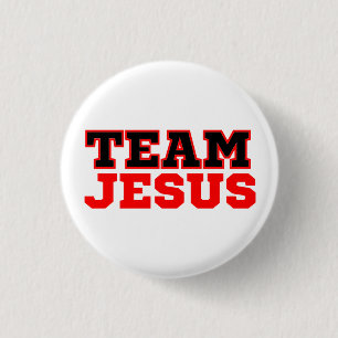 Badge Rond 2,50 Cm Équipe Jésus foi chrétienne
