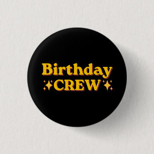 Badge Rond 2,50 Cm Équipe rétro d'anniversaire
