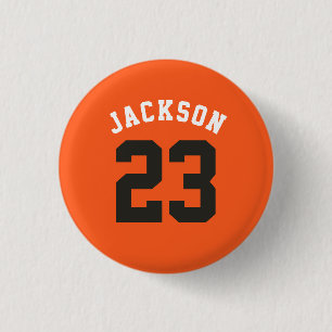 Badge Rond 2,50 Cm Équipe sportive personnalisée Jersey Numéro Nom