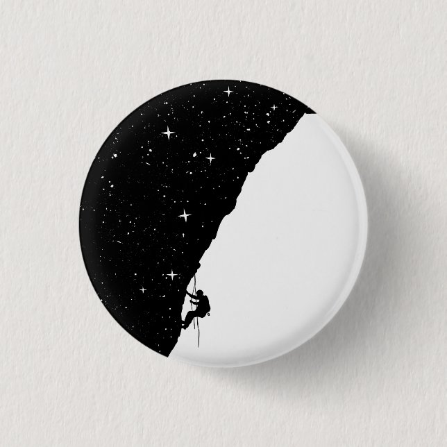 Badge Rond 2,50 Cm Escalade de nuit (Devant)