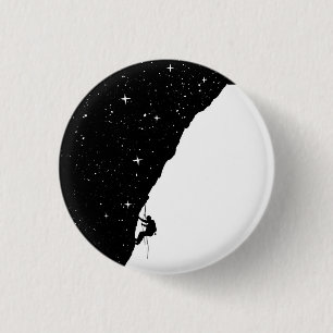 Badge Rond 2,50 Cm Escalade de nuit