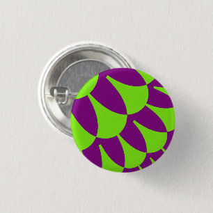 Badge Rond 2,50 Cm Escales vertes et violettes