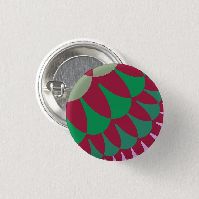 Badge Rond 2,50 Cm Escaliers aux fraises (Devant & derrière)