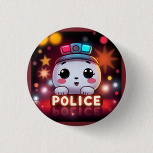 Badge Rond 2,50 Cm Escouade de police mignonne – Conception de patrou