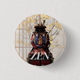 Badge Rond 2,50 Cm Esprit samouraï japonais