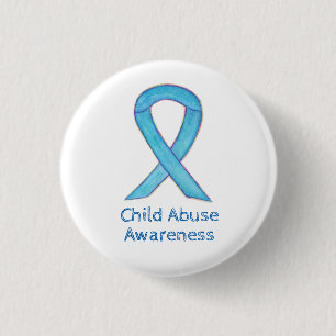 Badge Rond 2,50 Cm Étiquetage personnalisé pour enfants maltraités Bl