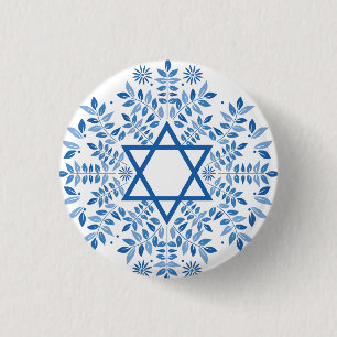 Badge Rond 2,50 Cm étoile de david