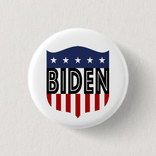 Badge Rond 2,50 Cm Étoile et rayure BIDEN