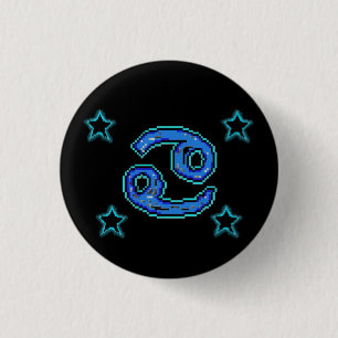 Badge Rond 2,50 Cm Étoiles CANCER