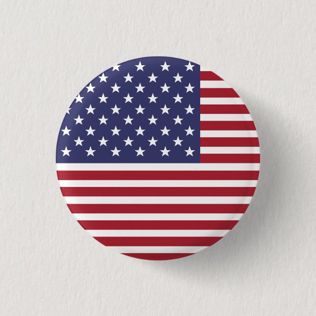Badge Rond 2,50 Cm Étoiles et bandes (Devant)
