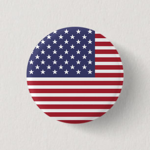 Badge Rond 2,50 Cm Étoiles et bandes