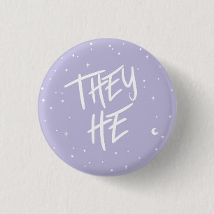 Badge Rond 2,50 Cm Etoiles qu'il pronounes dans