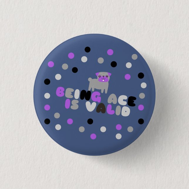 Badge Rond 2,50 Cm Être as est valide (Devant)