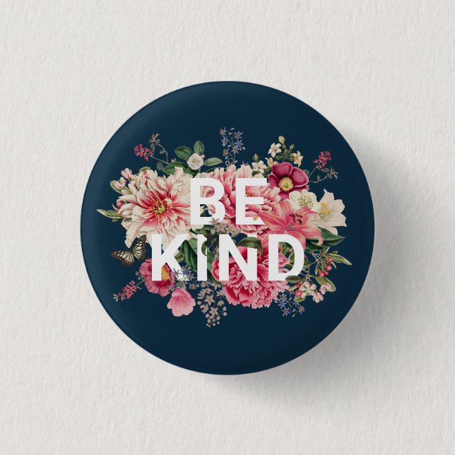Badge Rond 2,50 Cm Être gentil (Devant)
