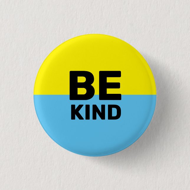 Badge Rond 2,50 Cm Être gentil | Insigne (Devant)