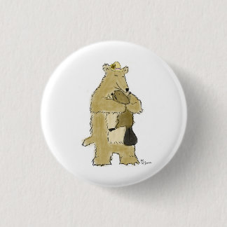 Badge Rond 2,50 Cm Étreinte d'ours