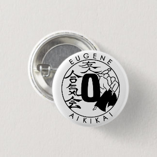 Badge Rond 2,50 Cm Eugene Aikikai small button