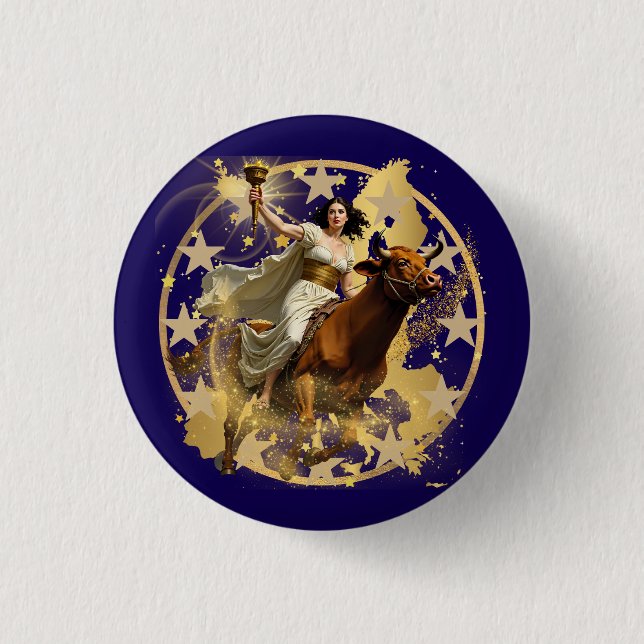 Badge Rond 2,50 Cm Europa Aurora (Devant)