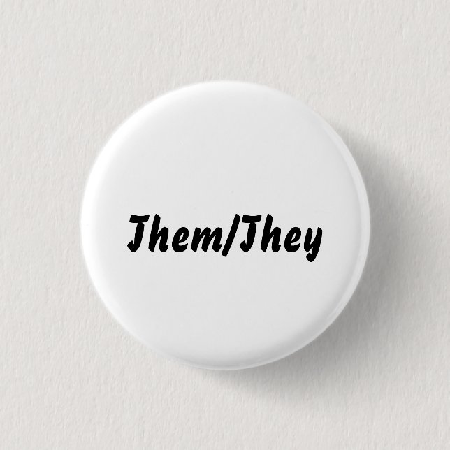 Badge Rond 2,50 Cm Eux/eux se boutonnent (Devant)